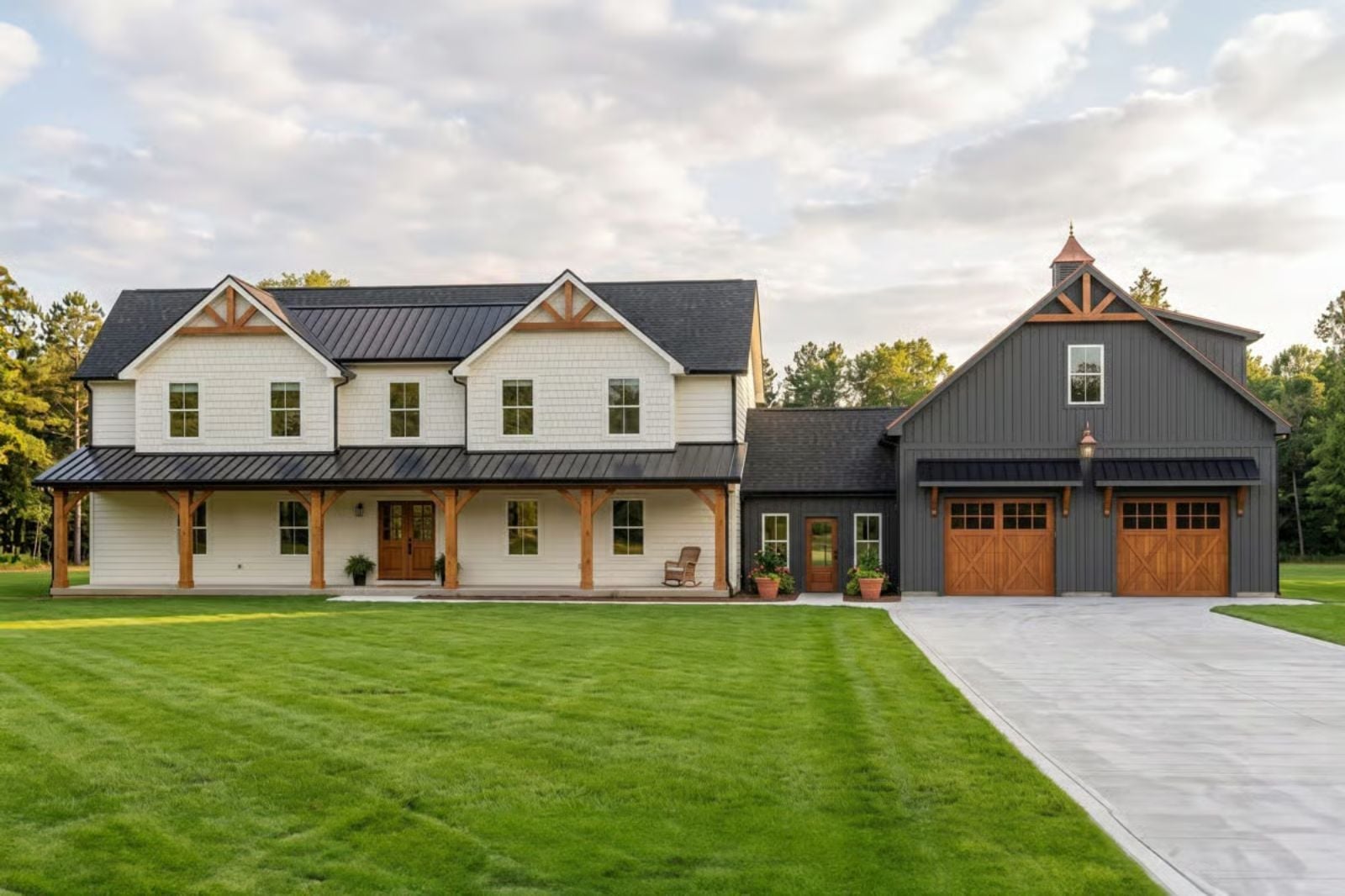 Fernhollow 5-Bedroom Modern Farmhouse with Guest Loft Apartment Designed for Families with In-Laws Who Might Be Moving In Whether You Like It or Not (Floor Plan)
