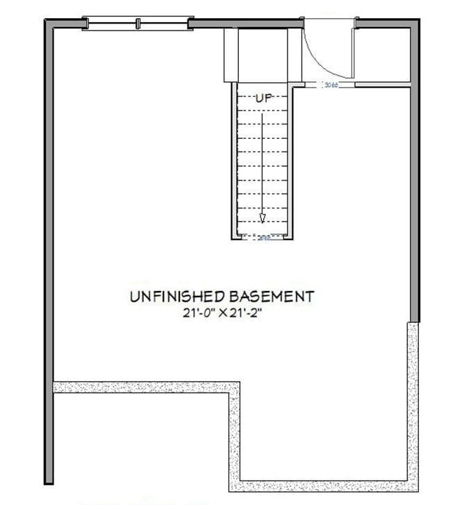 Floor Plan - Unfinished Basement