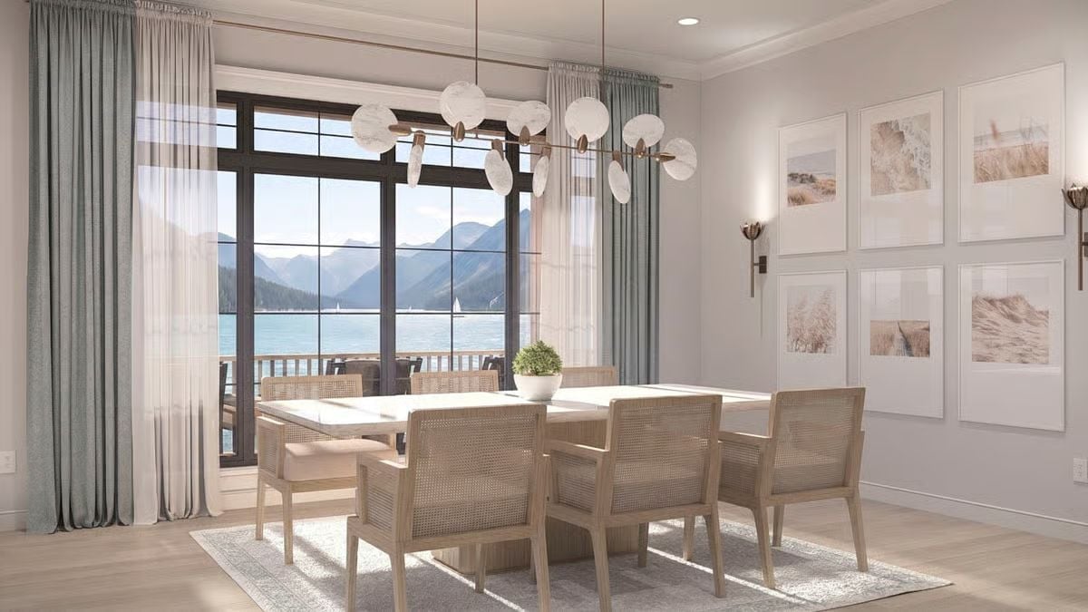 Rattan Chairs and a Mountain View Make a Case for Dining Without Screens