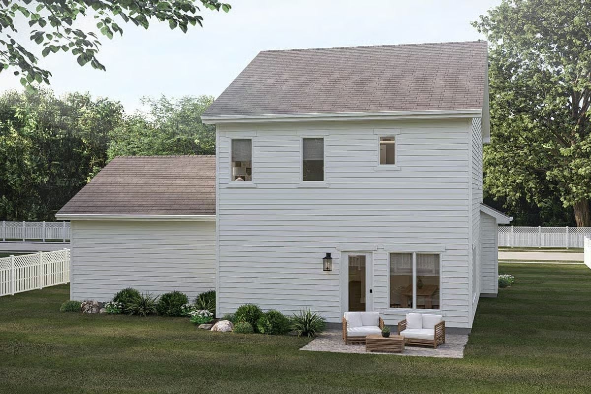 Crisp White Siding and a Patio That Actually Gets Used