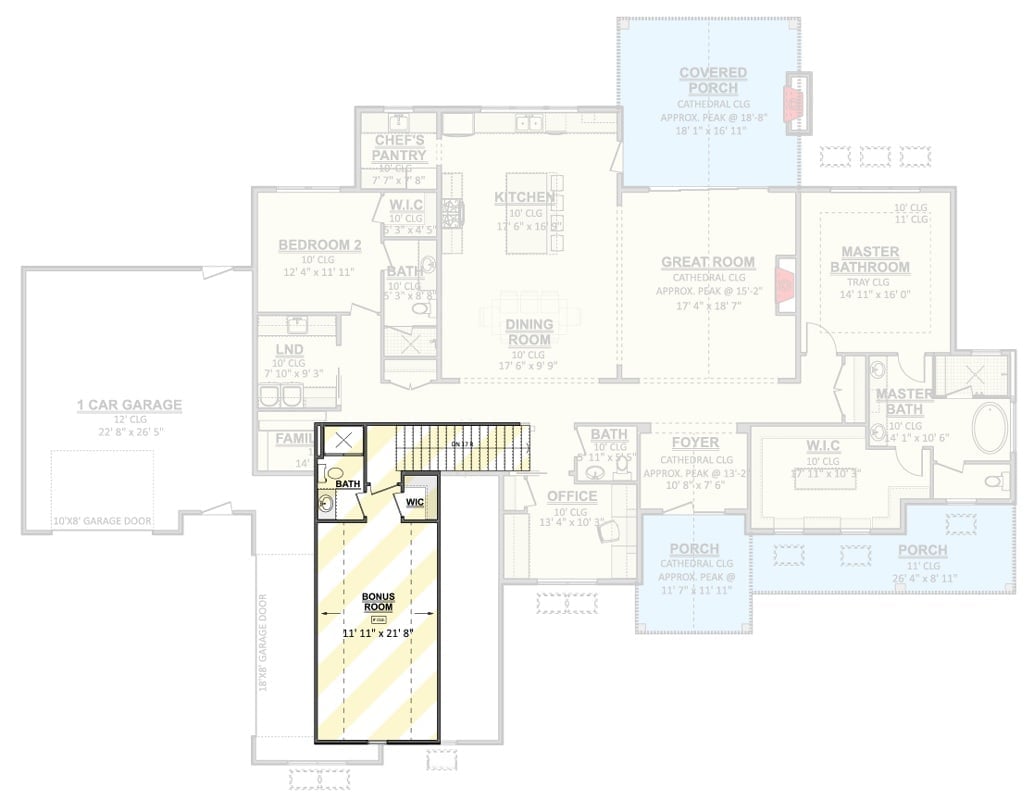 Floor Plan 2 - Fernhollow 2-Bedroom Modern Farmhouse with Chef\'s Pantry Designed for Couples Who Need a Pantry Bigger Than Their First Apartment