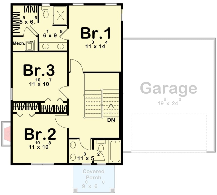 Floor Plan 2 - Fernhollow 3-Bedroom Modern Farmhouse with Double Garage Designed for Families Who Outgrew Their Starter Home Three Years Ago