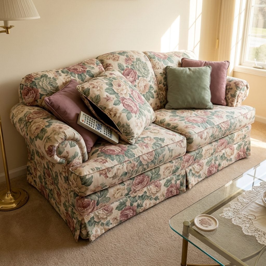 The Floral Sofa With Cushions So Deep You Lost the Remote in Them Daily