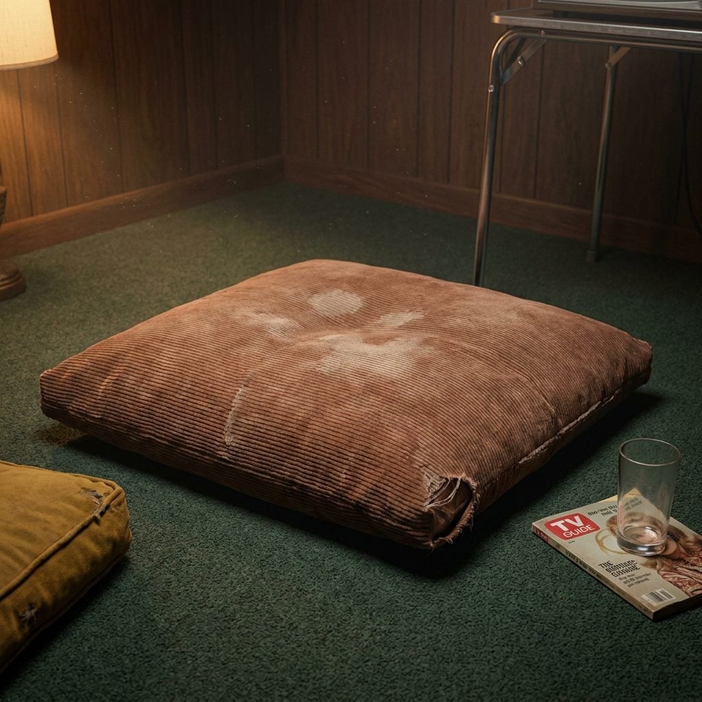 The Giant Floor Pillow Nobody Washed, Not Once, Not Ever