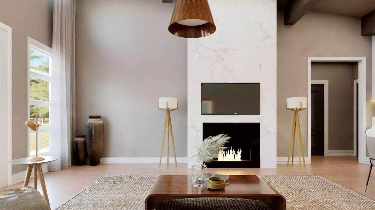 Marble Surround, Open Flame, and Tripod Lamps That Actually Pull Their Weight