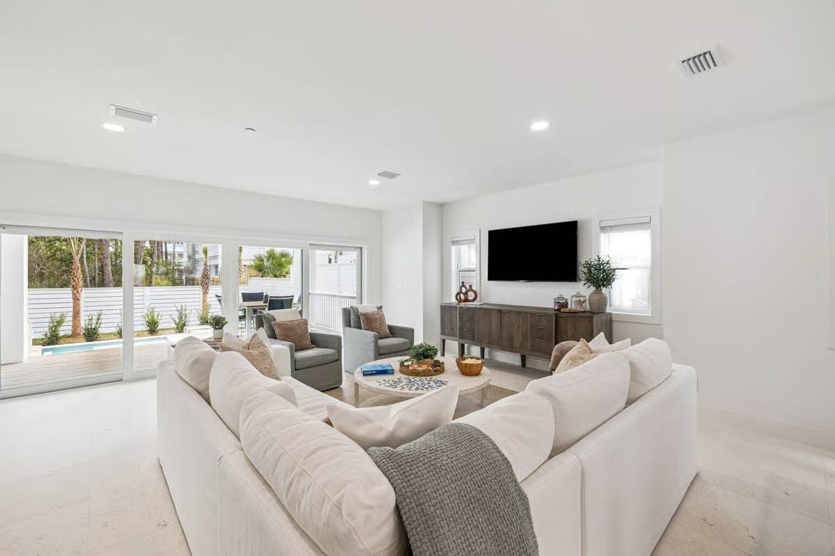 Sectional-Scaled Living Room Built Around Real Family Gatherings