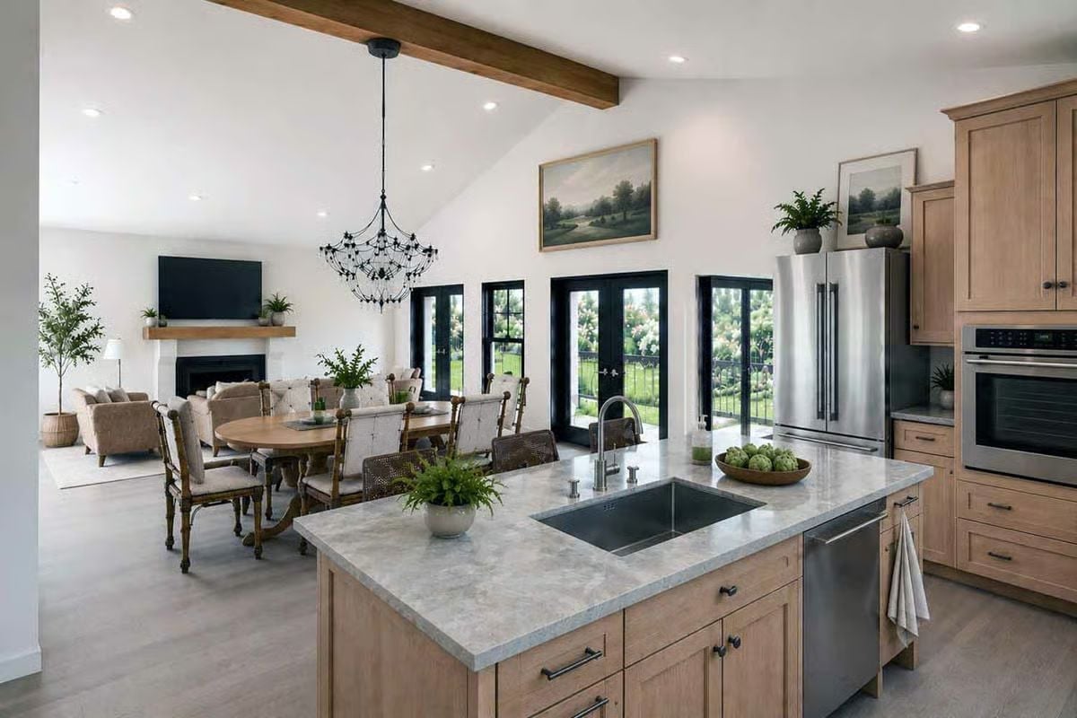 Kitchen Island With a Sink That Actually Anchors the Room
