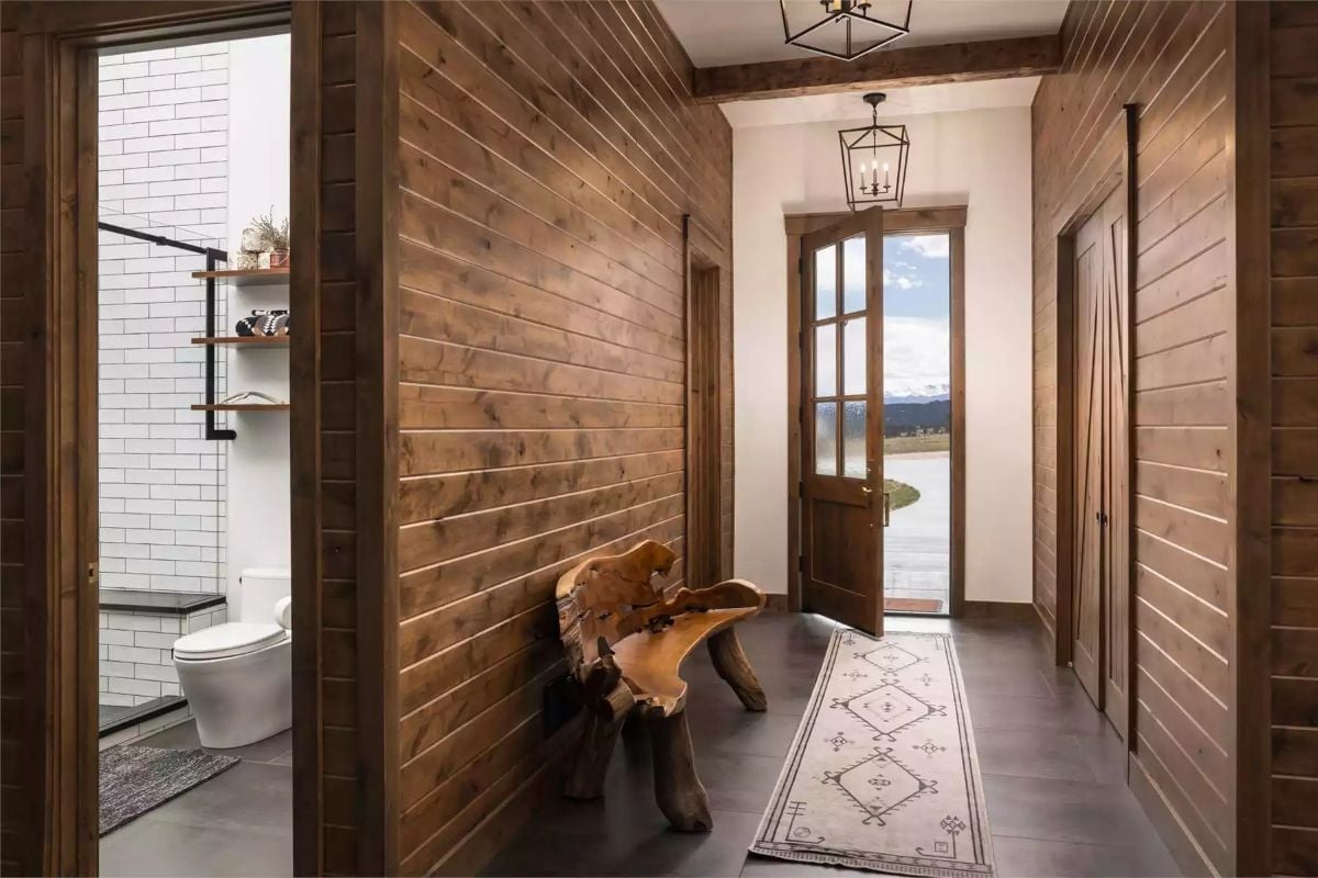 Live-Edge Bench, Shiplap Walls, and a Front Door Worth Walking Through Every Day
