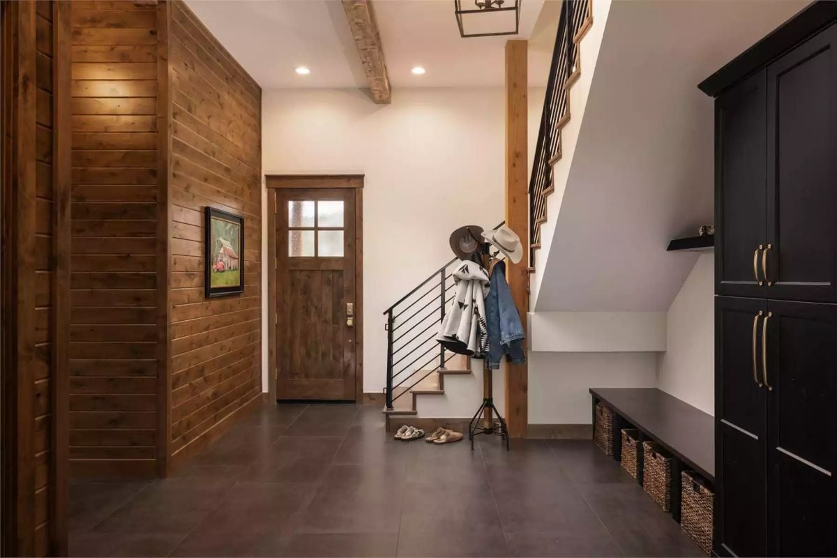 Shiplap, Slate Tile, and a Coat Rack That's Doing Real Work
