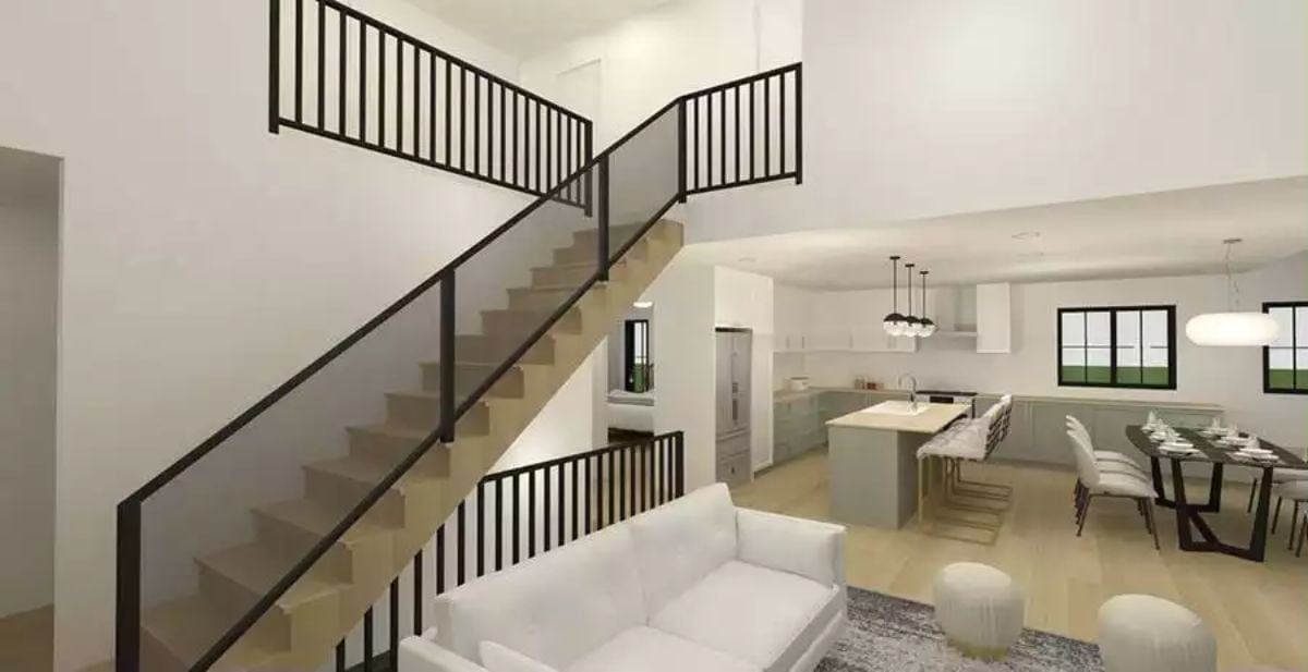 Open-Plan Living Where the Staircase Does the Heavy Lifting