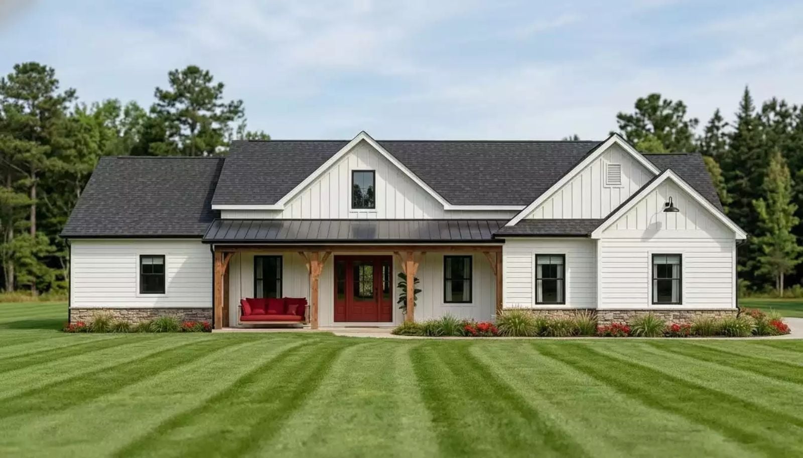 Humber Creek 4-Bedroom Farmhouse with Finished Basement Designed for Empty Nesters Who Are Secretly Hoping the Kids Move Back (Floor Plan)
