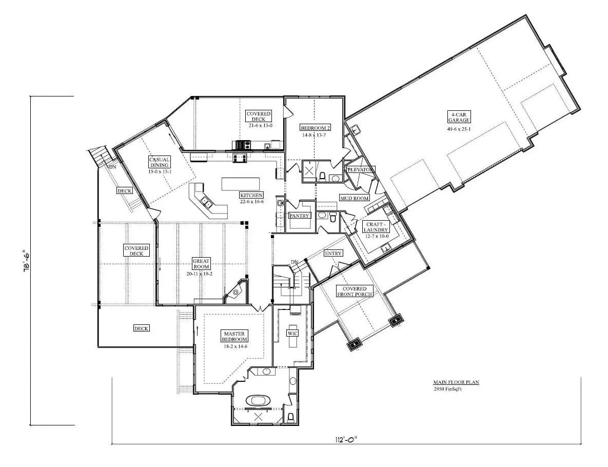 Floor Plan - Ironvale Crescent 4-Bedroom Craftsman with Wine Cellar and 4-Car Garage Designed for Self-Made Homeowners Finally Building What They Always Wanted