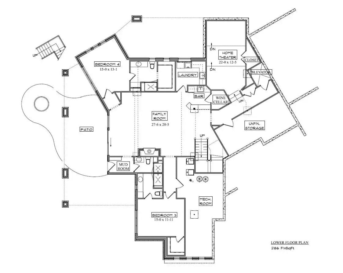 Floor Plan 2 - Ironvale Crescent 4-Bedroom Craftsman with Wine Cellar and 4-Car Garage Designed for Self-Made Homeowners Finally Building What They Always Wanted