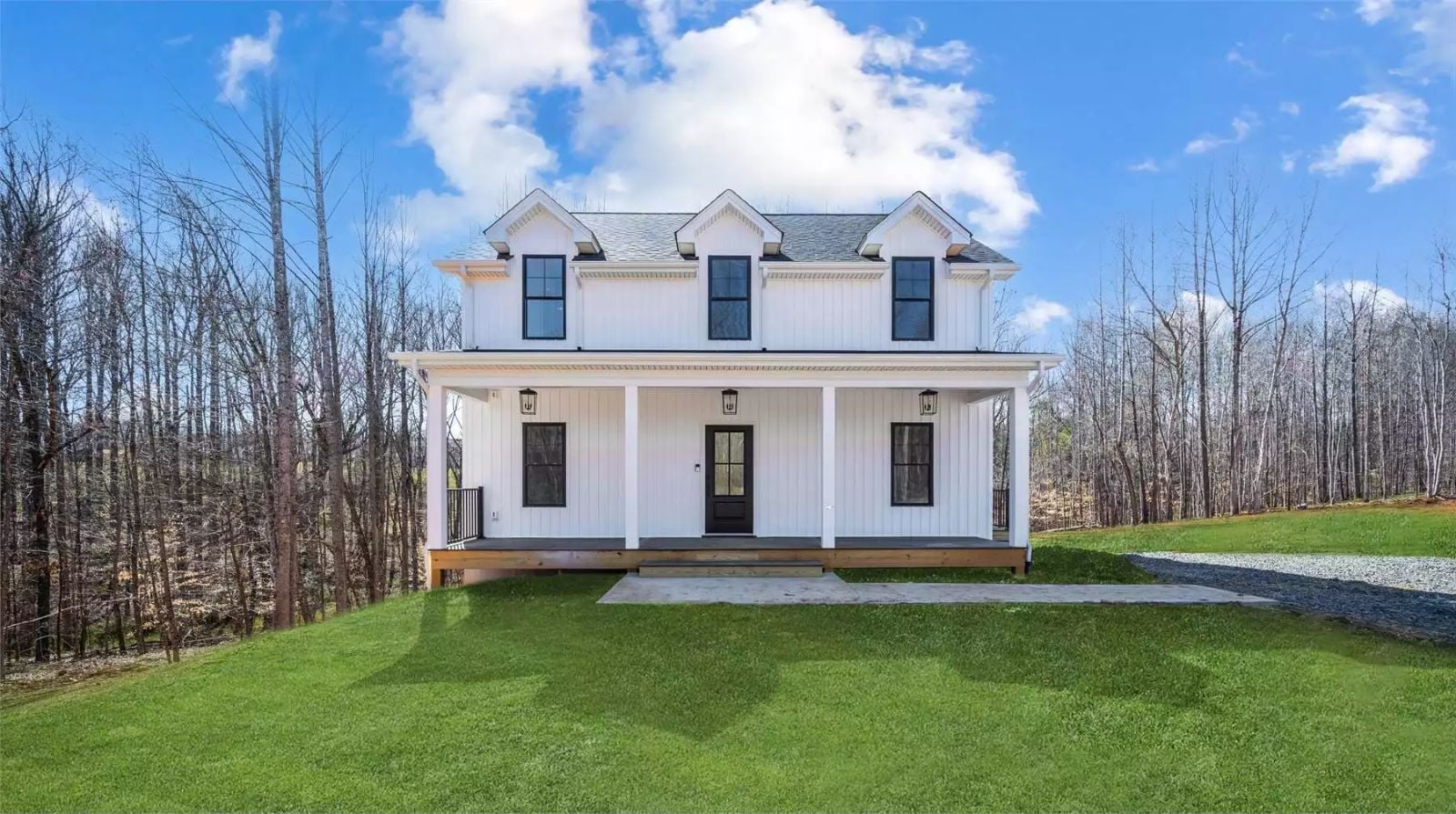Langford Place 3-Bedroom Modern Farmhouse with Covered Porch Designed for Families Who Outgrew Their Starter Home Three Years Ago (Floor Plan)
