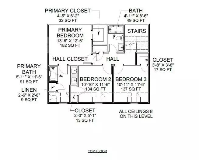 Floor Plan 2 - Langford Place 3-Bedroom Modern Farmhouse with Covered Porch Designed for Families Who Outgrew Their Starter Home Three Years Ago