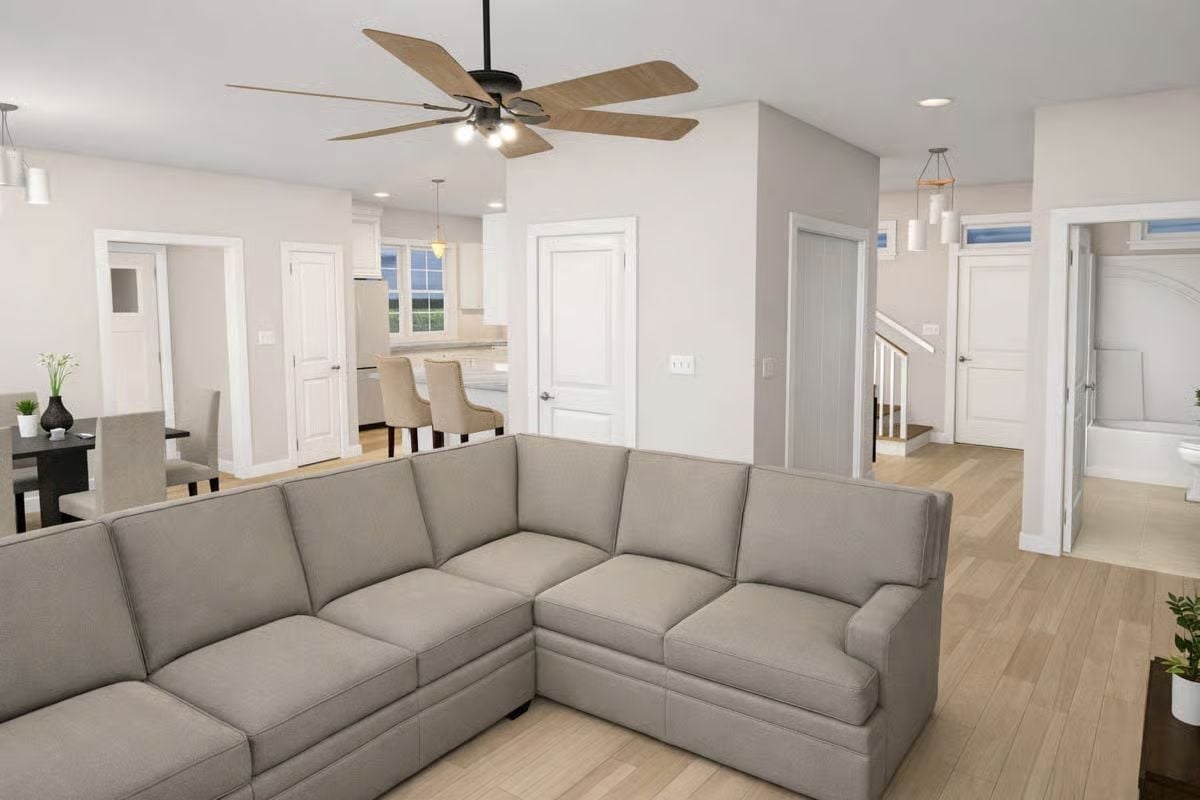 Sectional Scale and an Open Floor Plan That Actually Delivers on the Promise