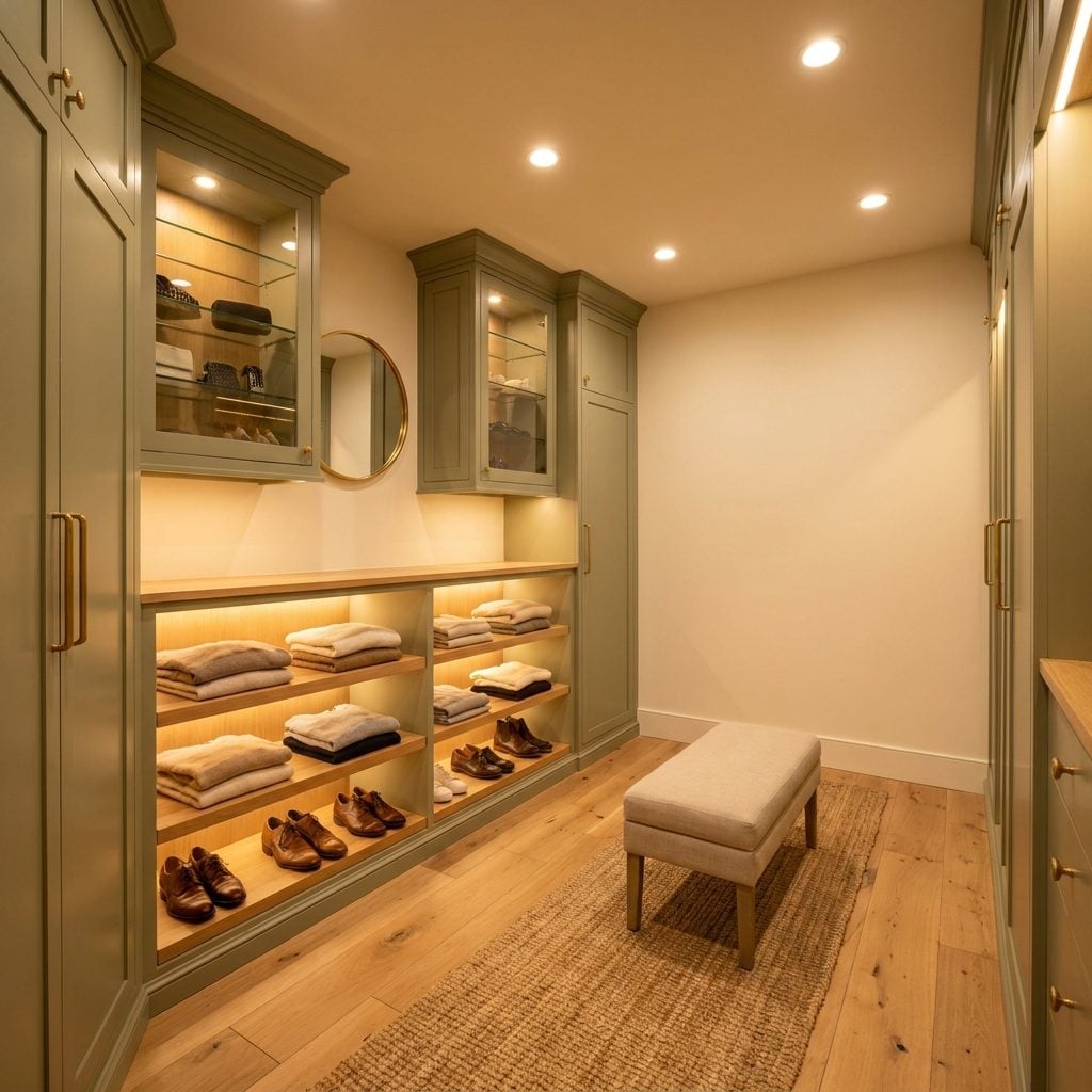 Lighting the Closet From the Ceiling Only, and Wondering Why Everything Looks Washed Out