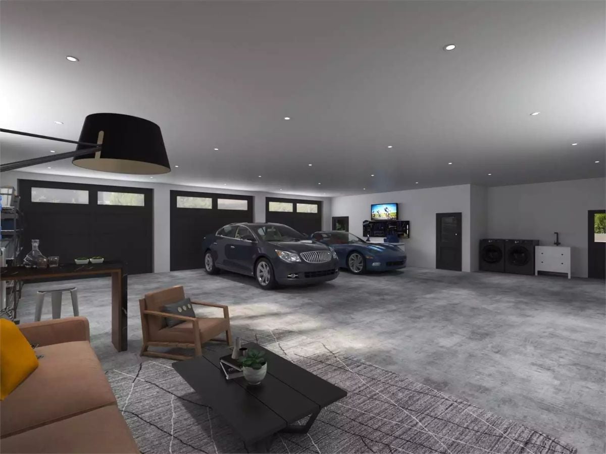 Garage Living Rooms Are a Thing Now, and This One Makes the Case
