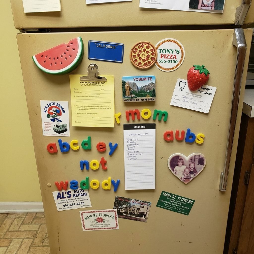 The Magnet Collection on the Refrigerator That Documented Every Vacation, Pizza Place, and Dentist Appointment Since 1979