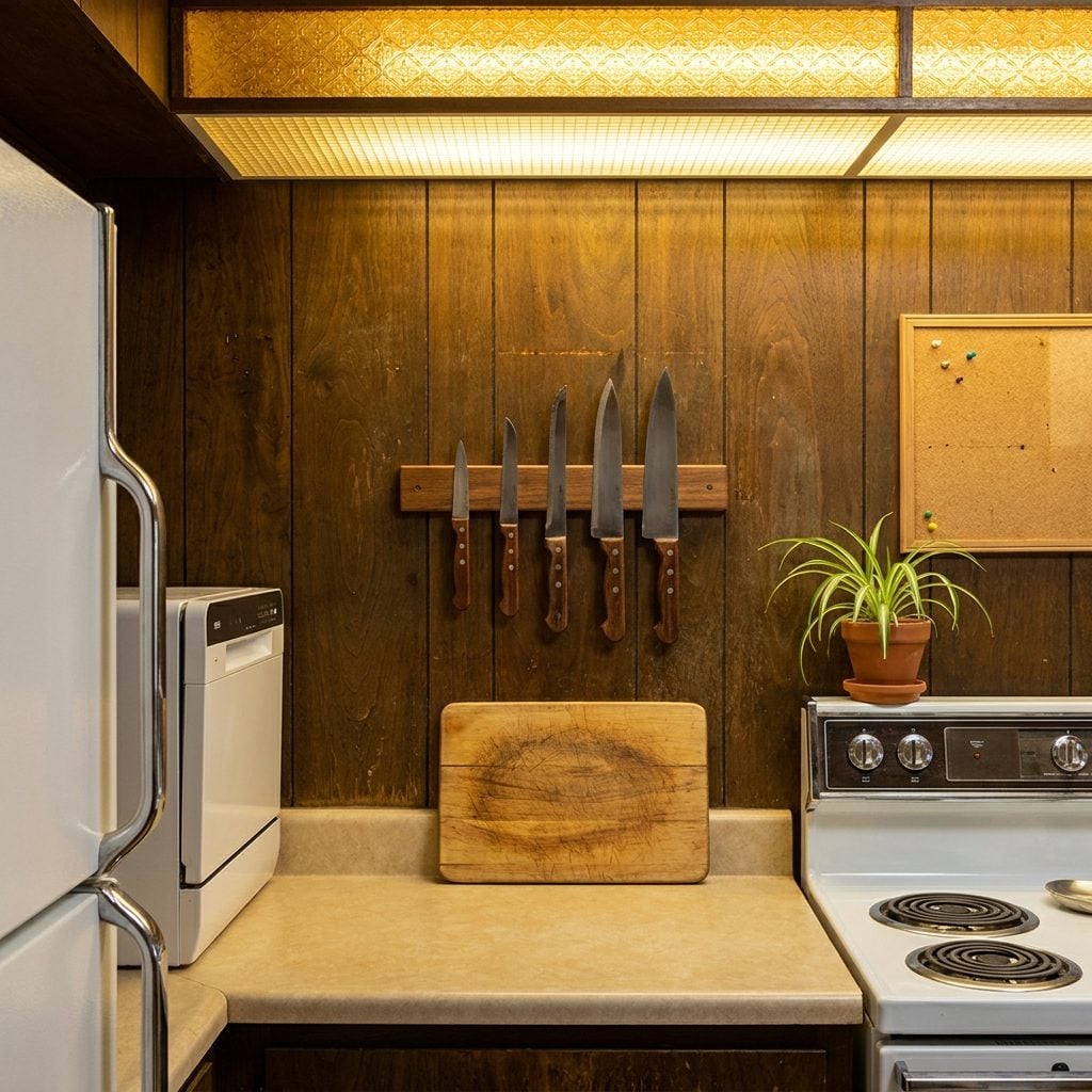 The Magnetic Knife Strip on the Wall That Made the Kitchen Feel Slightly Dangerous