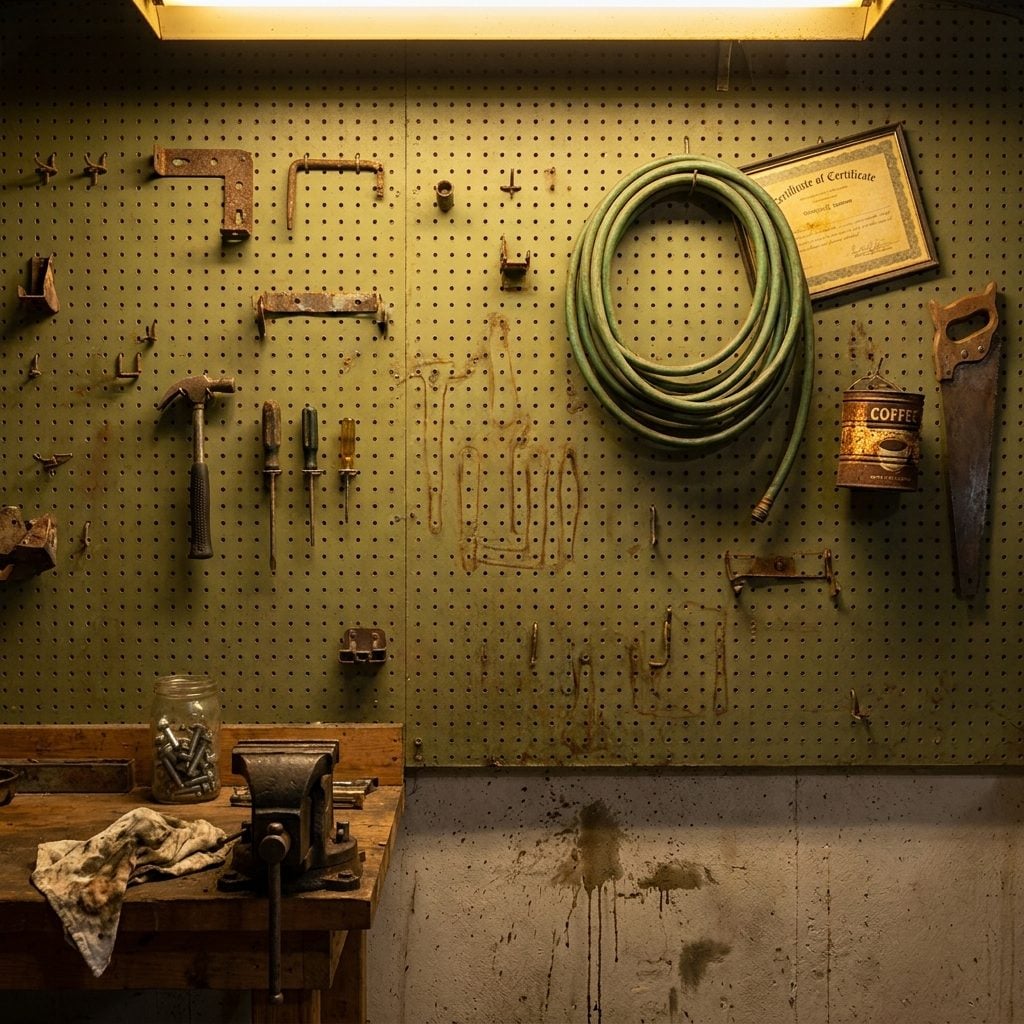 The Pegboard Wall That Was Half Organized, Half Archaeology
