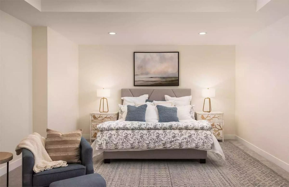 Knit Pillows, Toile Bedding, and Nightstands That Look Like Pressed Botanicals