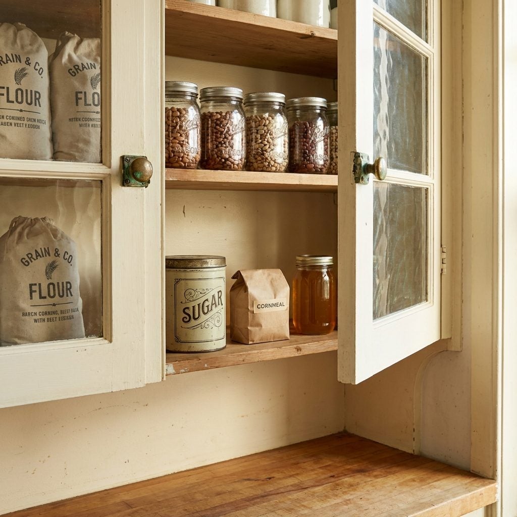 The Reason Flour Sacks Behind Glass Doors Feel Like Wealth to Your Subconscious