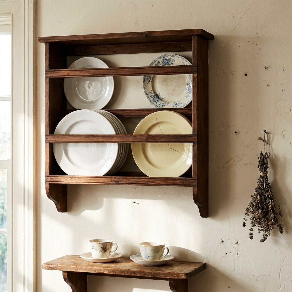 The Reason a Wall-Mounted Plate Rack Feels Like an Act of Courage