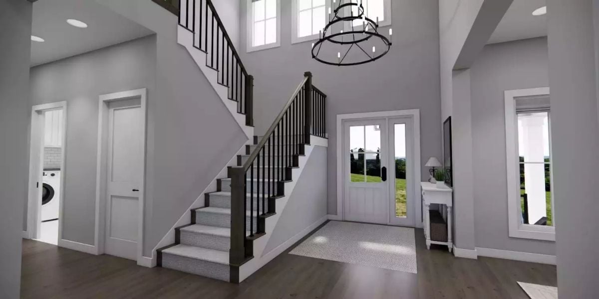 Soaring Entryway Sets the Tone Before You've Even Closed the Door