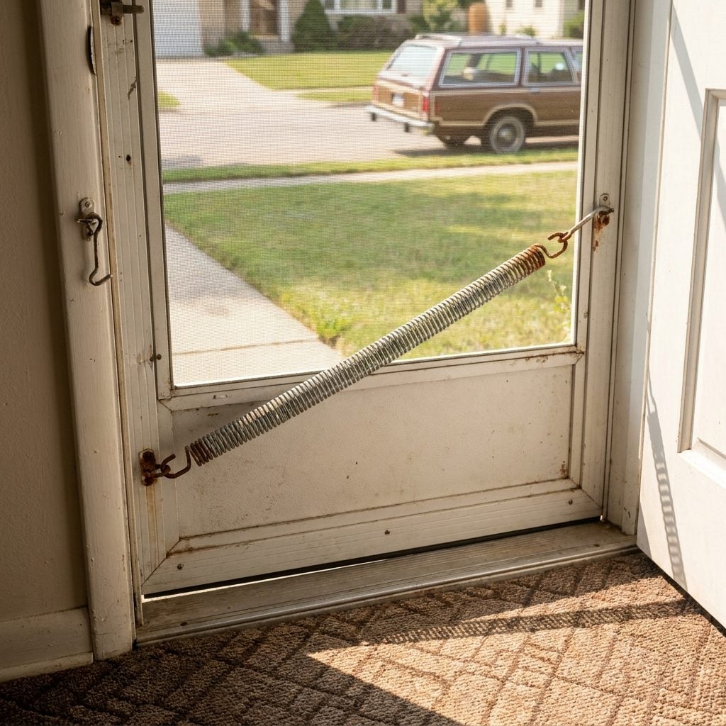 The Screen Door Spring That Sang One Note Every Time You Pulled It Open