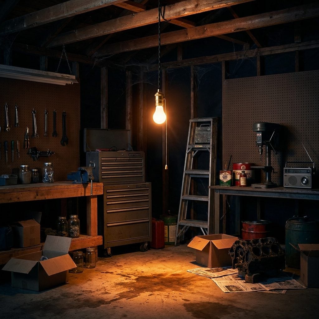 The Single Bare Bulb on a Pull-Chain That Made Everything Look Like a Crime Scene