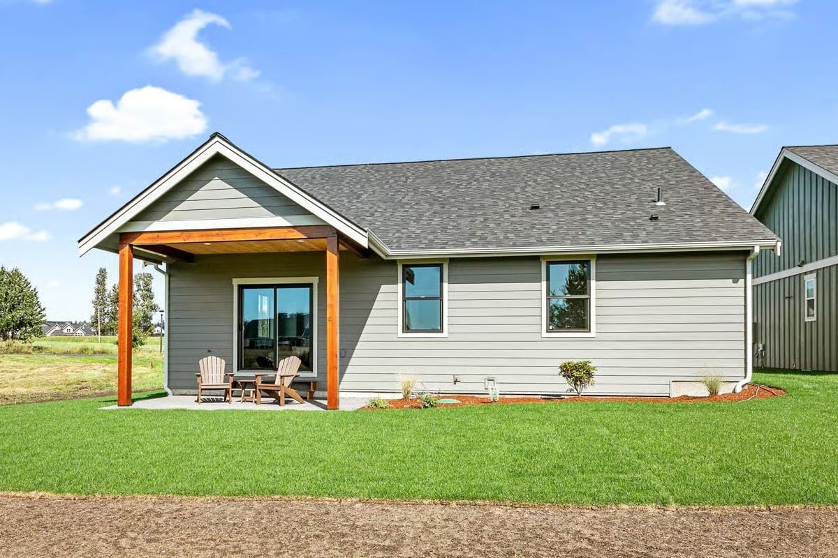 Cedar Posts and Adirondack Chairs on a Patio That Earns Its Square Footage
