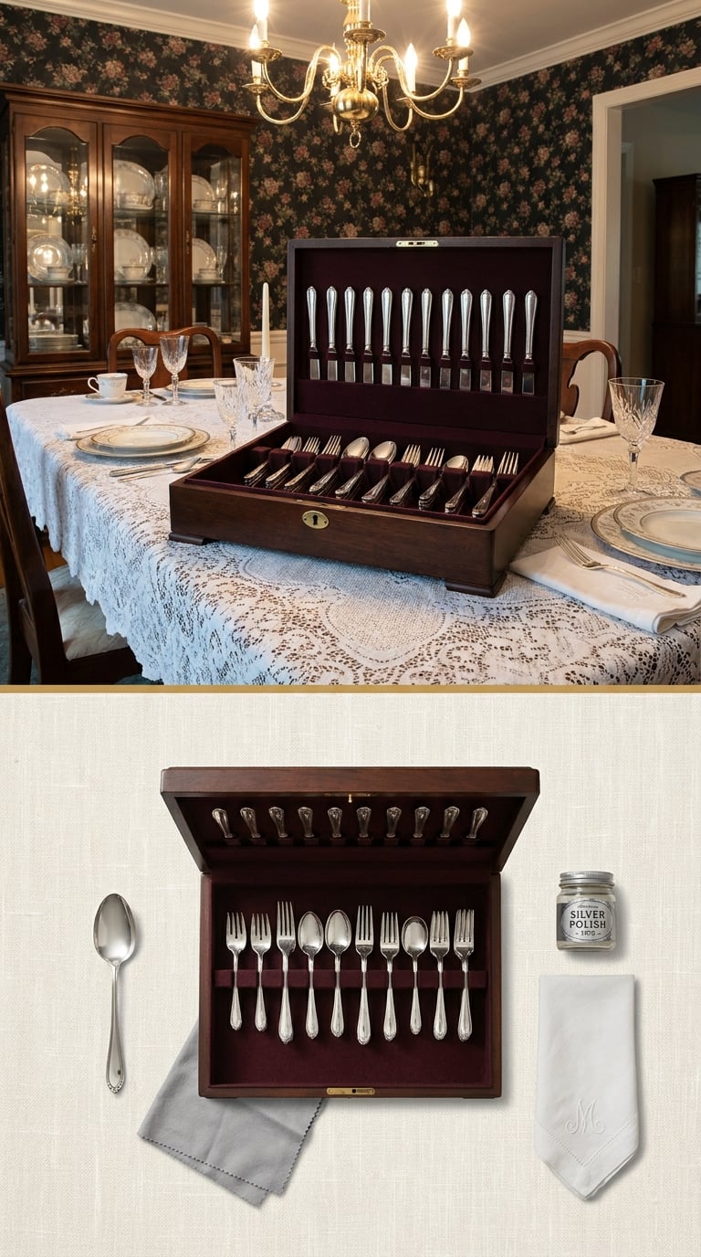 The Felt-Lined Wooden Chest Holding the 'Good' Silverware Nobody Used on Tuesdays
