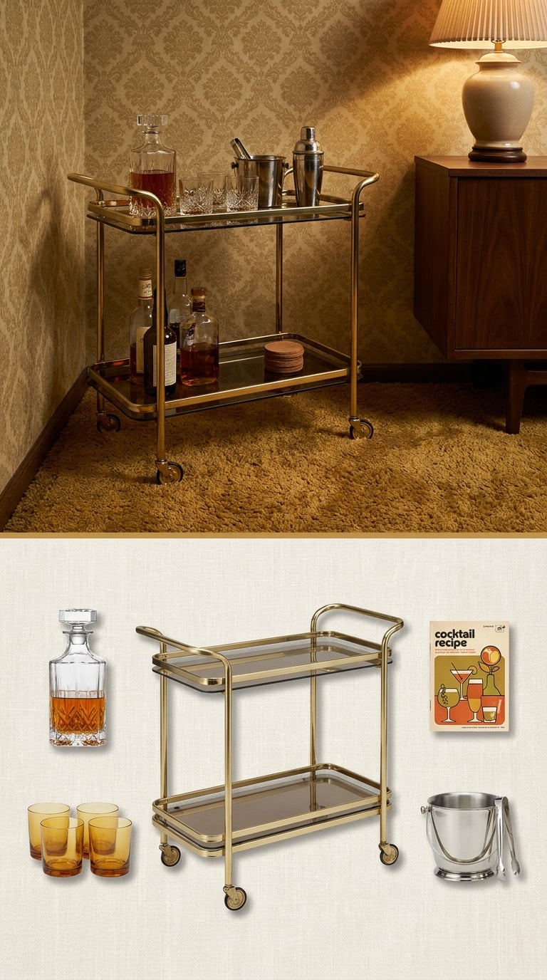The Rolling Bar Cart or Tea Trolley That Never Actually Rolled Anywhere