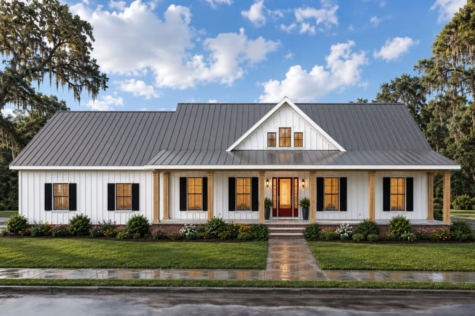 Thornfield 4-Bedroom Modern Farmhouse Barndominium with ADA Suite Designed for Families with In-Laws Who Might Be Moving In Whether You Like It or Not (Floor Plan)