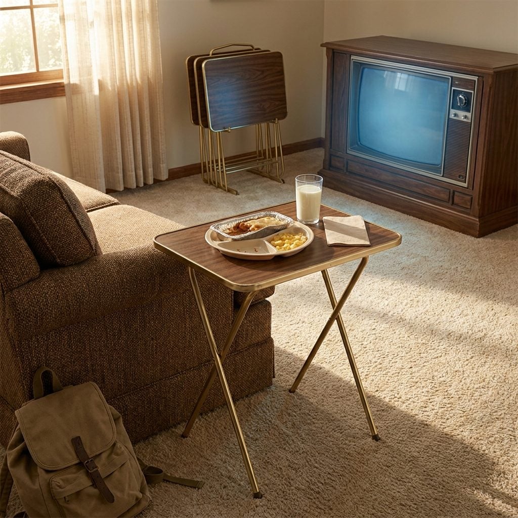 The TV Tray Set That Appeared for Dinner Exactly When Both Parents Were Working Late