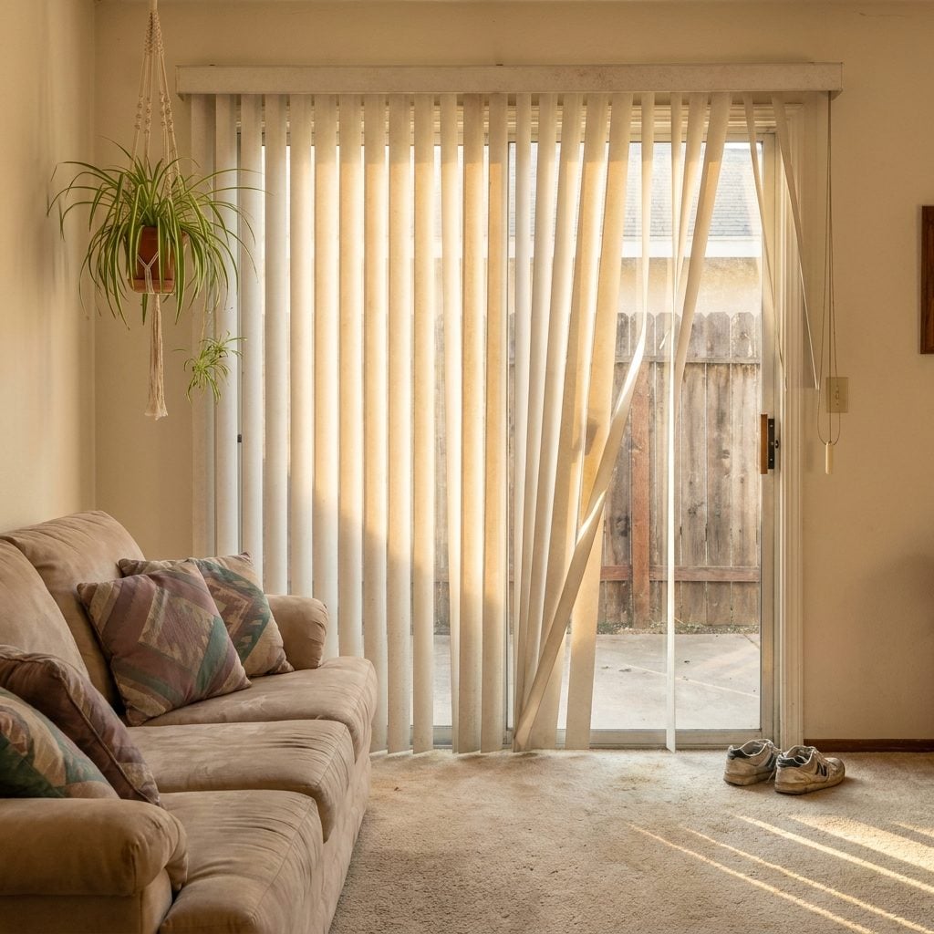 The Vertical Blinds That Announced Every Breeze and Every Sneaky Entry