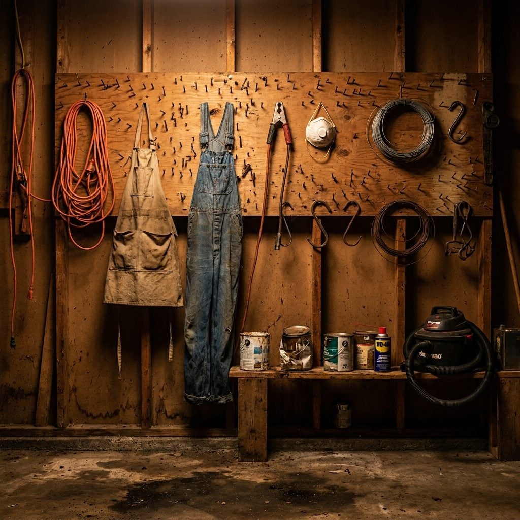 The Wall of Nails Hammered Directly Into the Studs for No Clear System