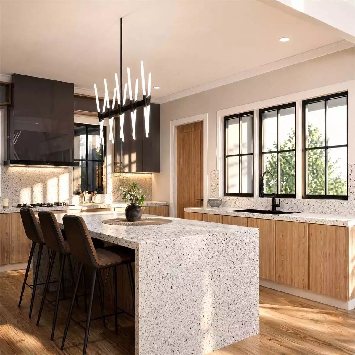 Terrazzo Island Wide Enough to Actually Mean Something at Breakfast