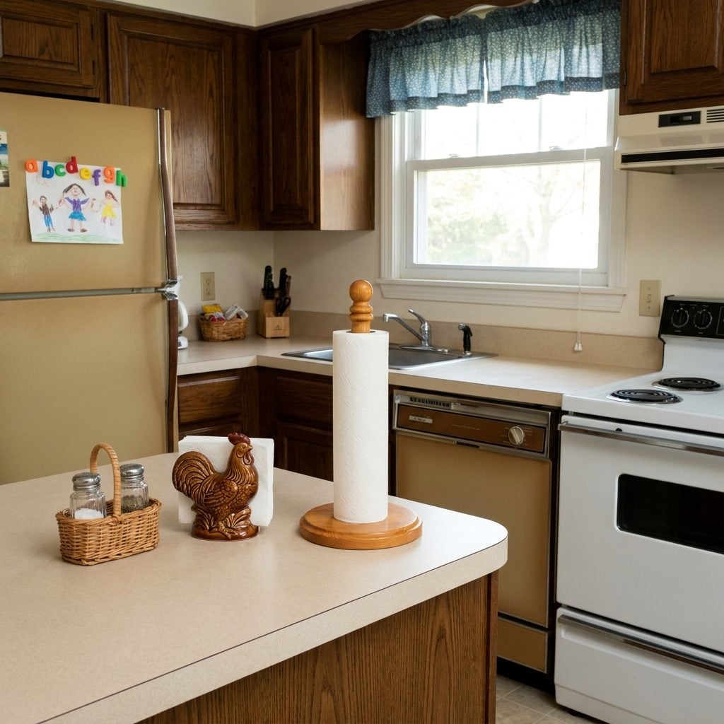 The Wooden Paper Towel Holder That Matched Absolutely Nothing
