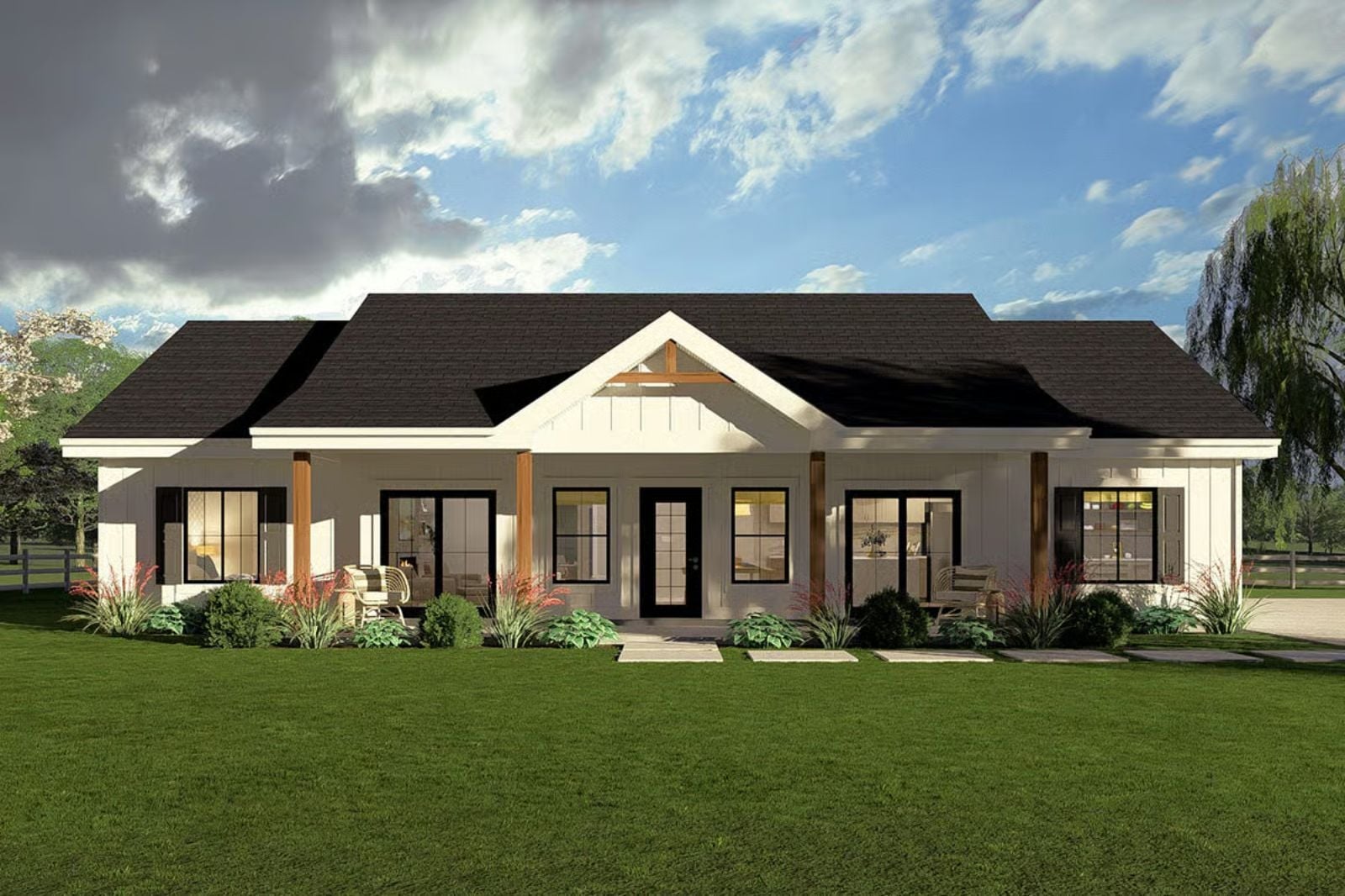Wrenfield 3-Bedroom Modern Farmhouse with Walk-In Pantry Designed for Empty Nesters Who Are Finally Done Compromising (Floor Plan)