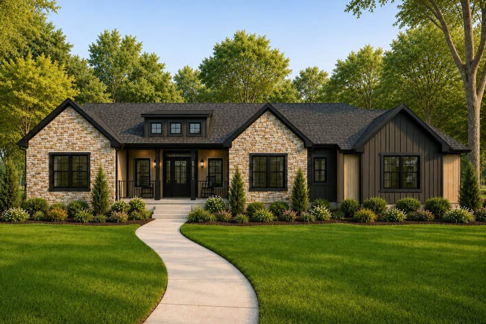 Wrenfield 4-Bedroom Craftsman Farmhouse with Bonus Room Designed for Families Who Need the Kids Close but Not Too Close (Floor Plan)