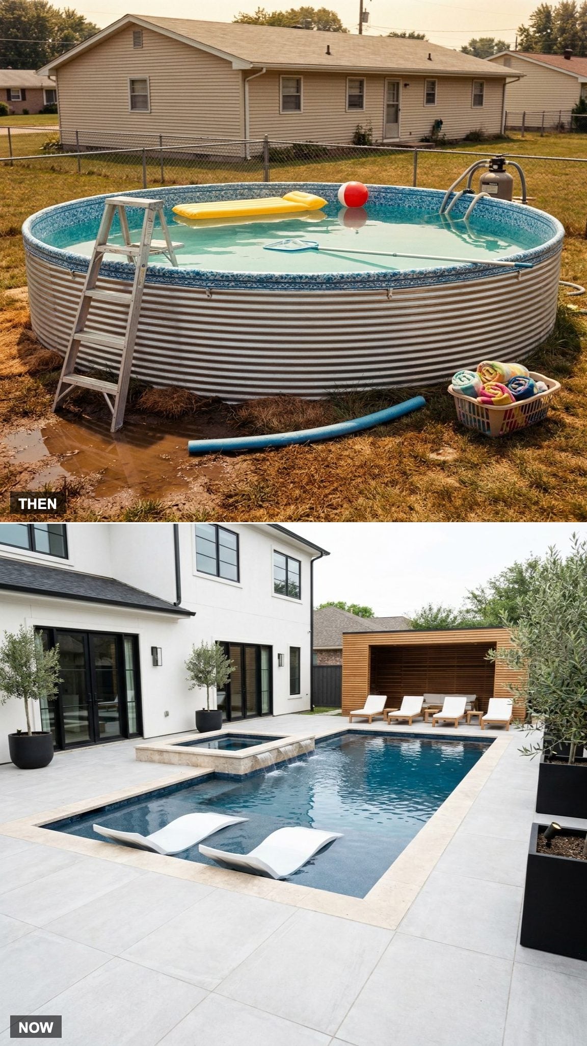 10. The Above-Ground Pool Turned Into a Small Resort