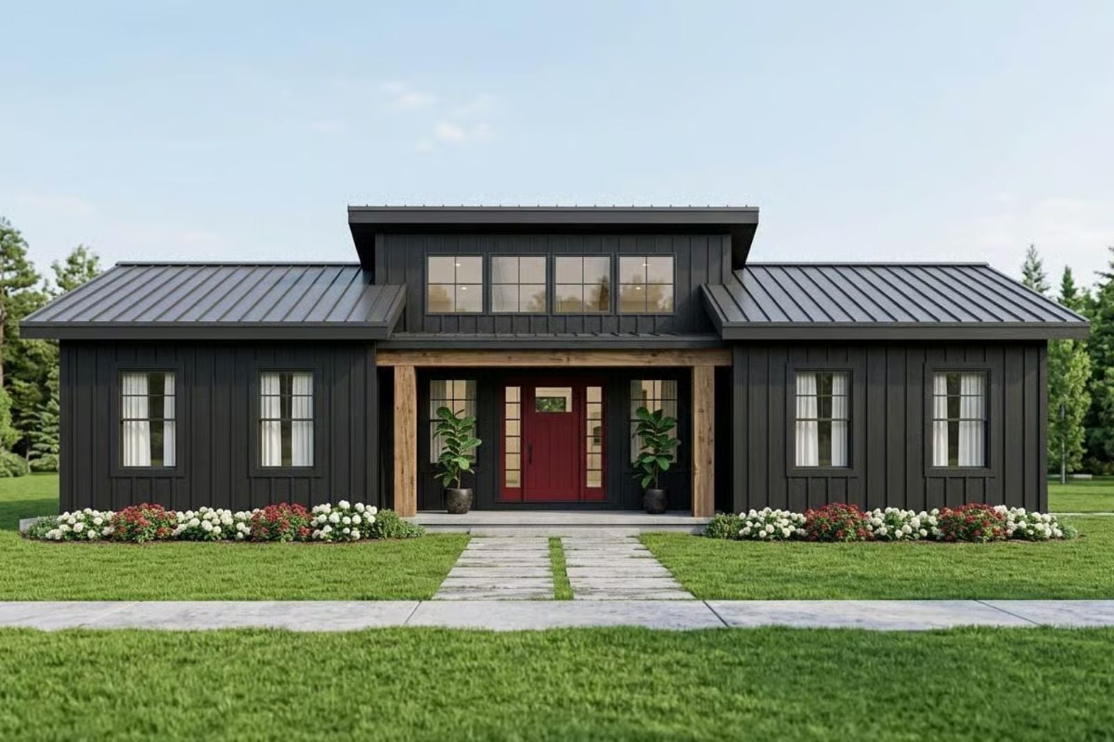 Clearwater 3-Bedroom Modern Lake House Layout with Walkout Basement (1,374 Sq. Ft. Floor Plan)