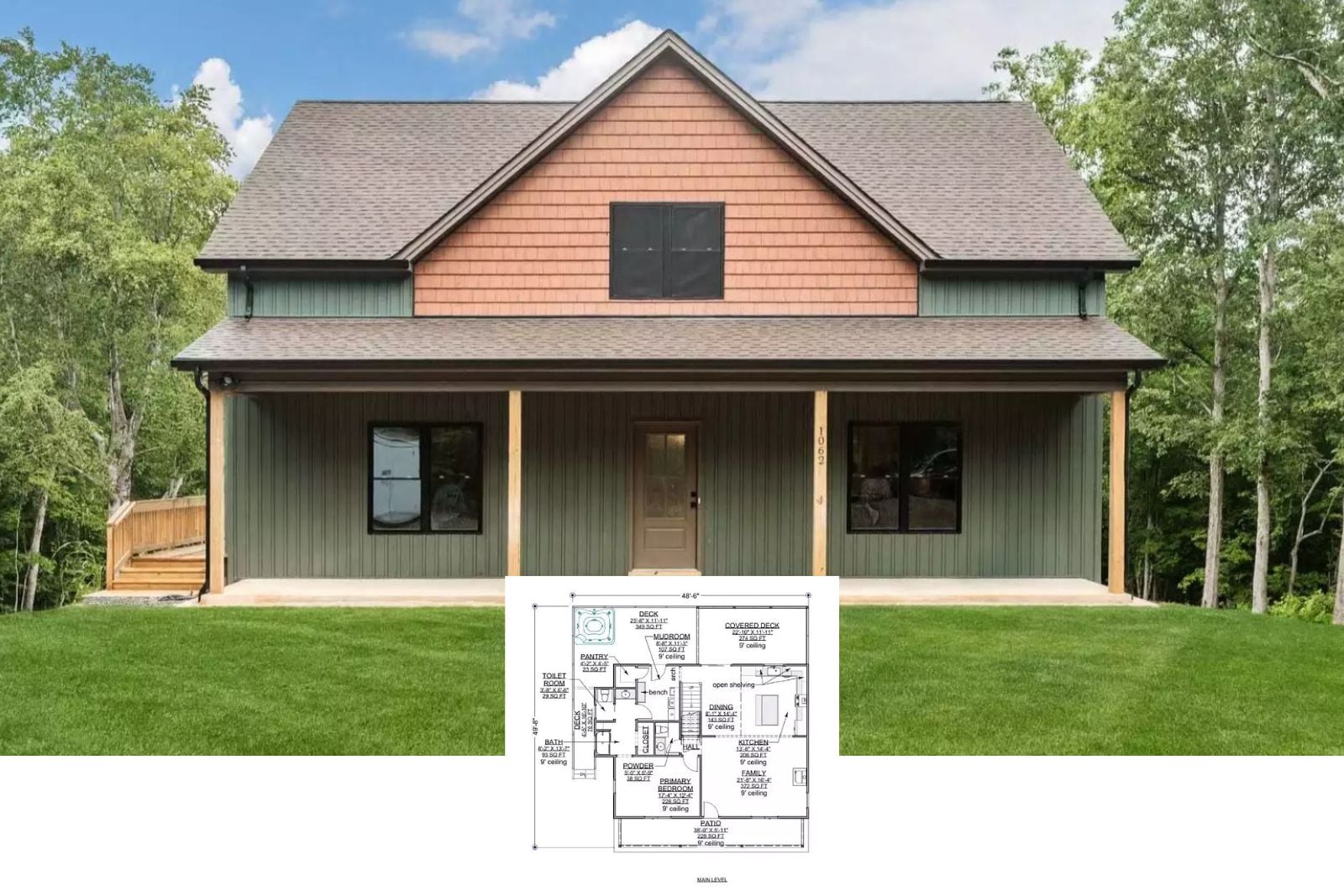 Cobblestone Rise 3-Bedroom Country House Plan with Walkout Basement (1,999 Sq. Ft. Floor Plan)