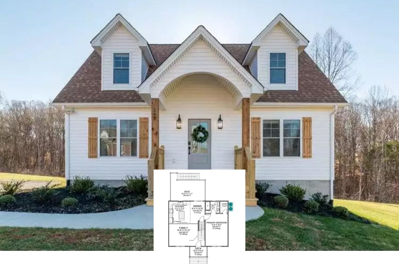 Introducing The Crestbourne Drive 3-Bedroom Country House Plan with Basement Expansion (1,468 Sq. Ft. Floor Plan)