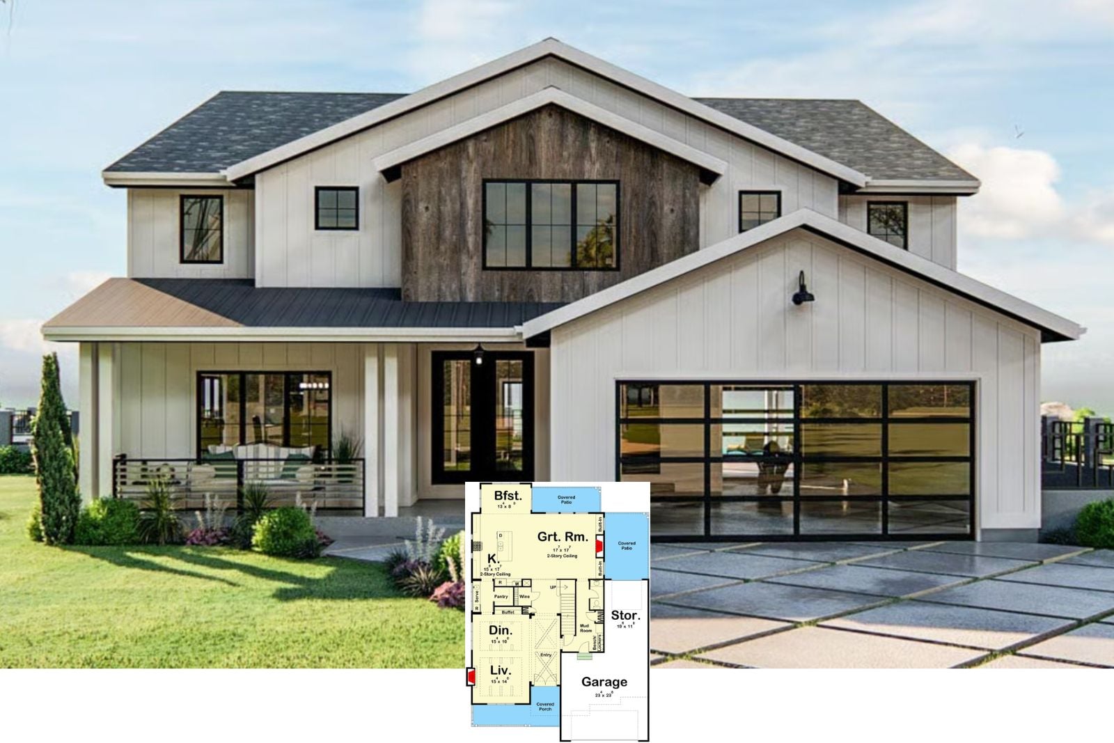 Westfield 3-Bedroom New American House Plan with Loft (3,378 Sq. Ft. Floor Plan)