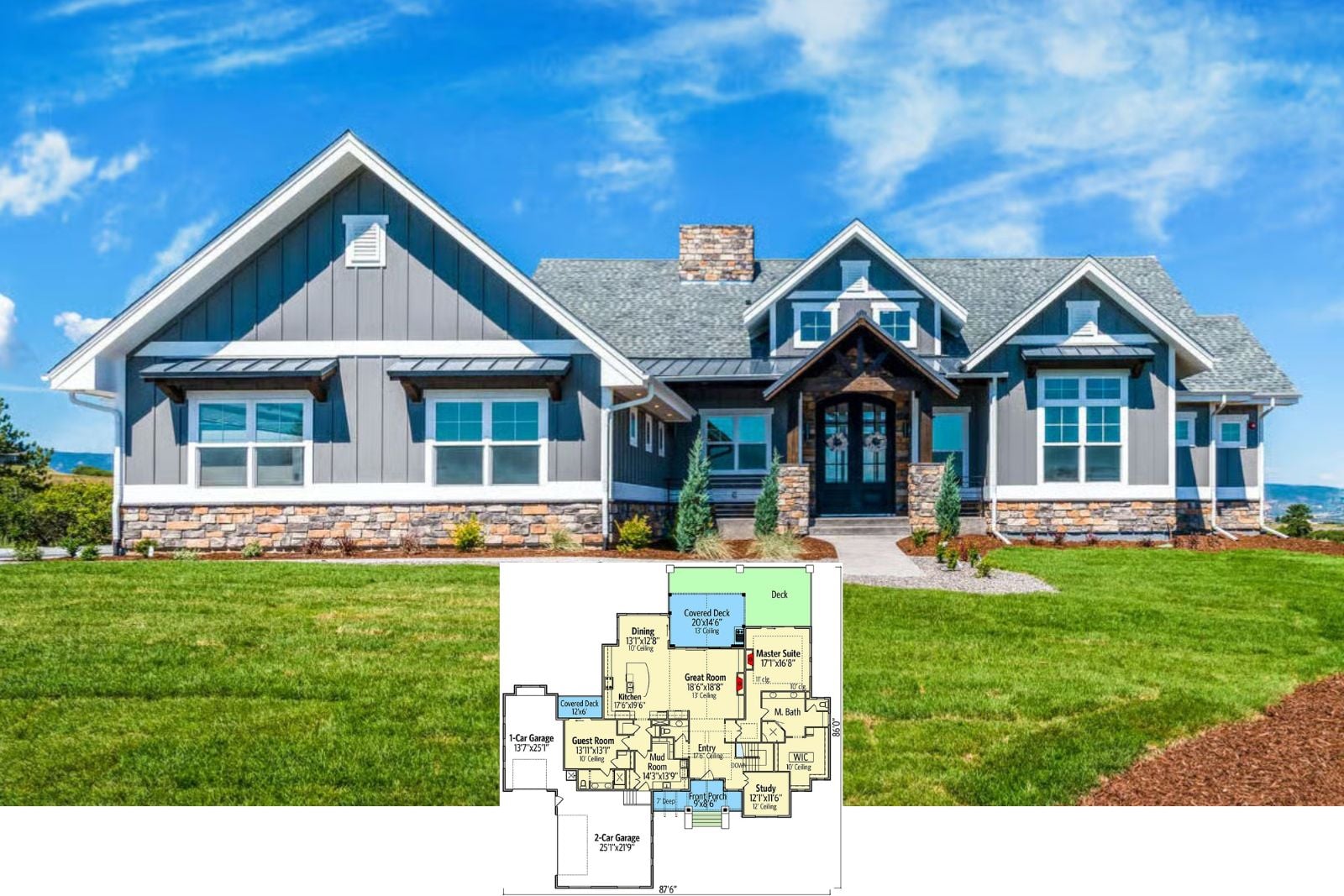 Get to Know The Summit Ledge 4-Bedroom Mountain Craftsman House Plan with Walkout Rec Room (2,744 Sq. Ft. Floor Plan)