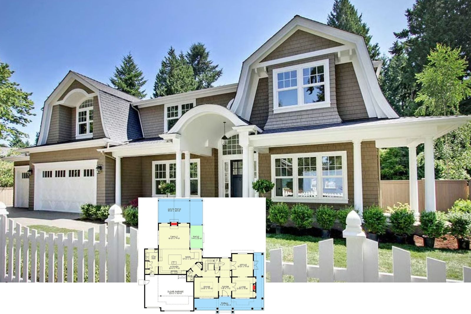 Wrenwood Estate 4-Bedroom Shingle Style House Plan with Bonus Room (3,733 Sq. Ft. Floor Plan)