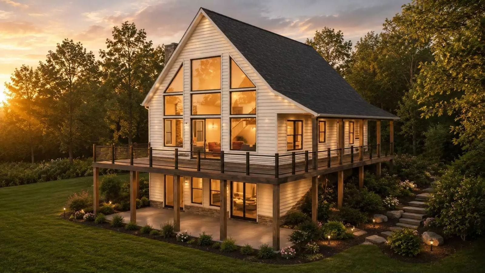 Allenby Drive 4-Bedroom Craftsman with Wraparound Deck Designed for Families Who Actually Like Spending Time Together (Floor Plan)